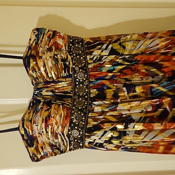 Oleg Cassini Strapless Dress Size 8 - Picture 2 of 8